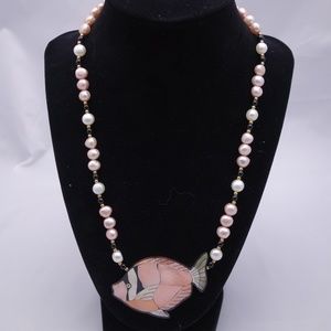 Lee Sands - Original Abalone & Pearl Necklace